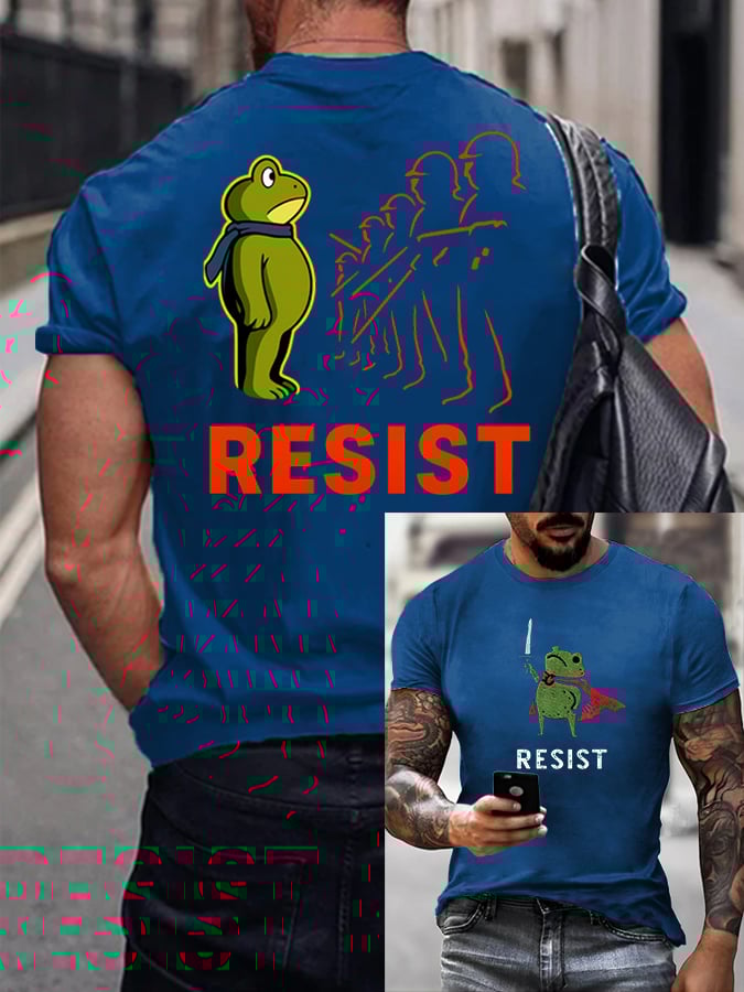 Men's FDT Portland Frog Protest Print T-Shirt