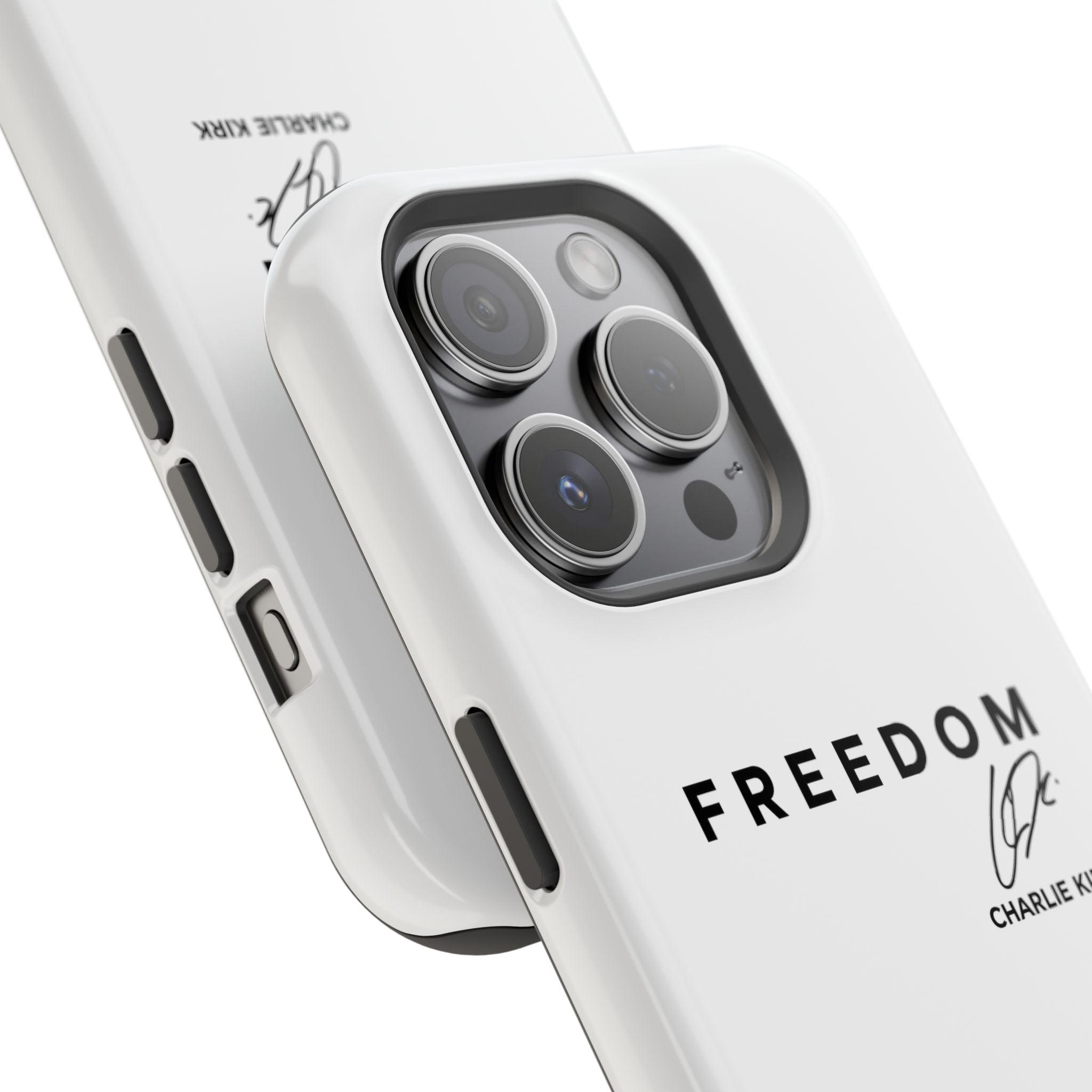 FREEDOM Phone Case - Charlie Kirk Signature Impact-Resistant