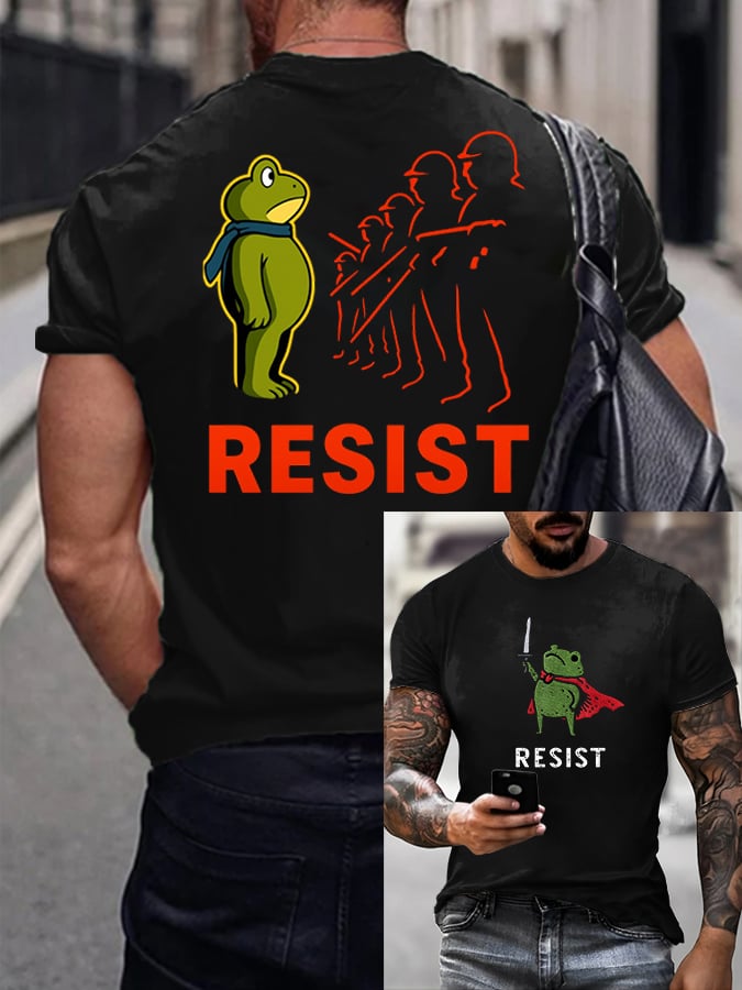 Men's FDT Portland Frog Protest Print T-Shirt