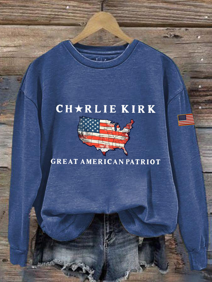 Women's patriotic sweatshirt