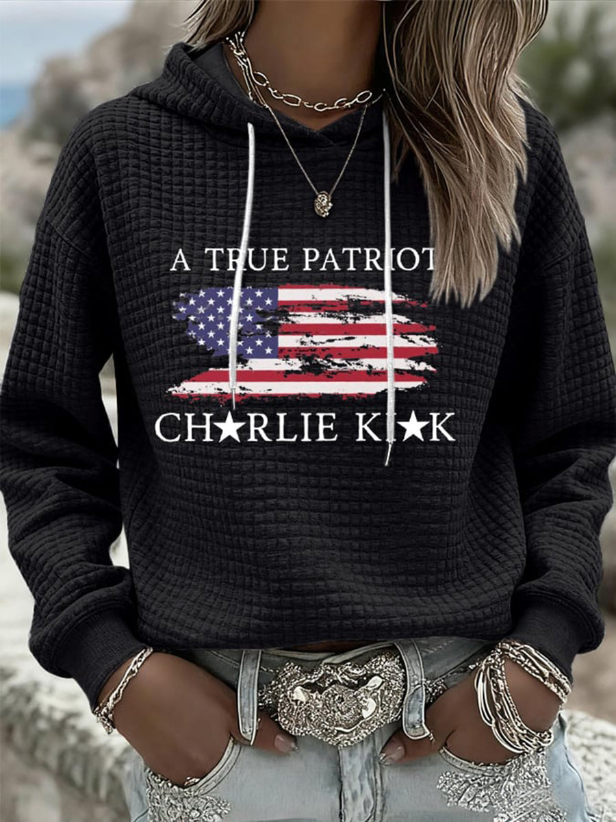 Women's Turning Point Flag Printed Hoodie