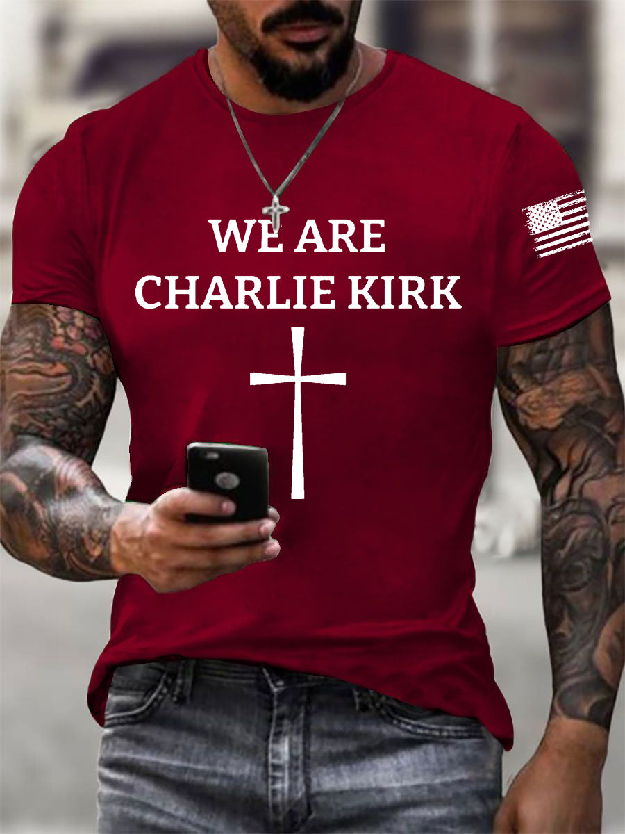 Men's We Are Charlie Kirk Short-sleeved T-shirt