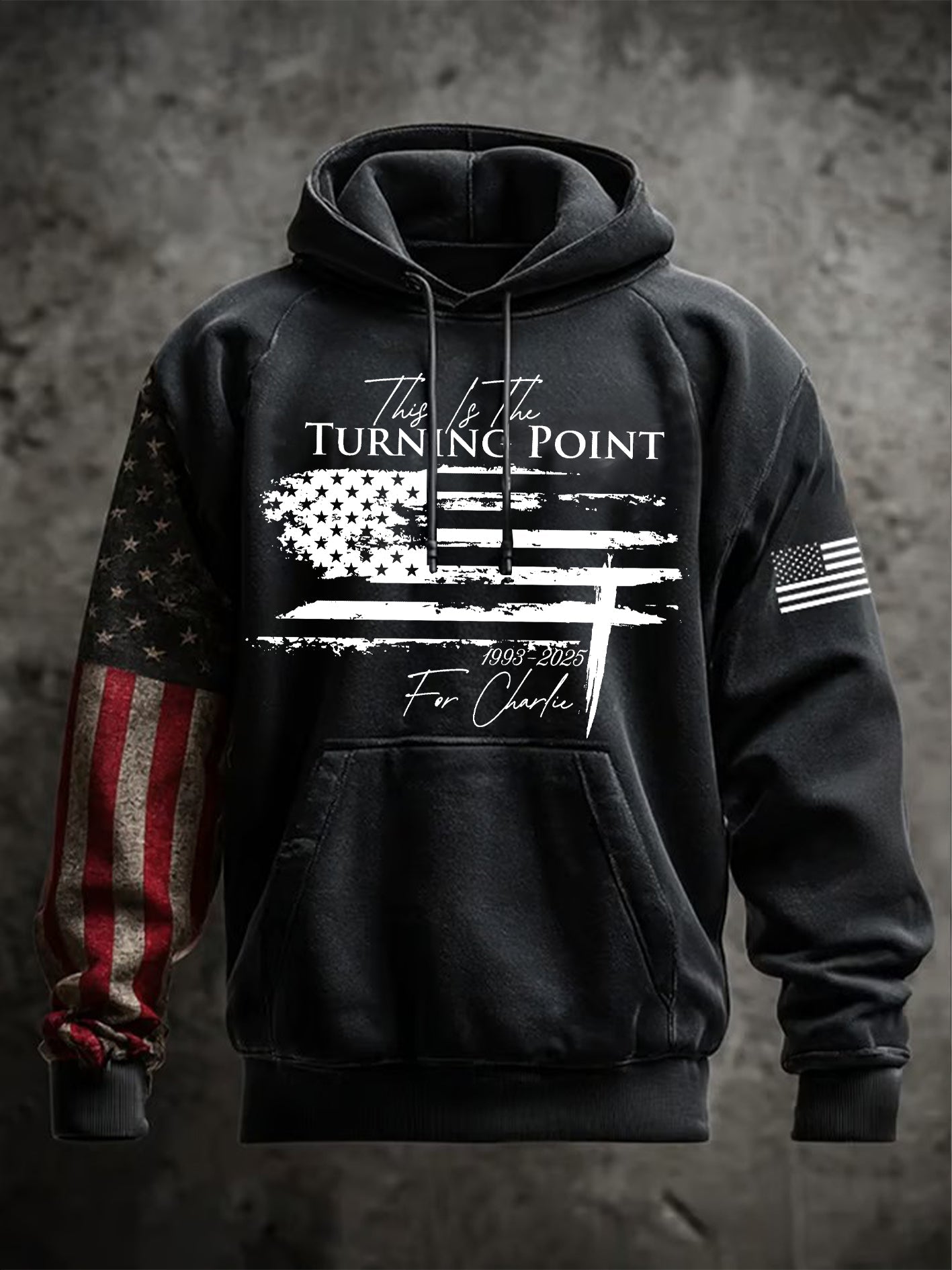 Men's This is the Turning Point Oversized Drop-Shoulder Hoodie with Pockets